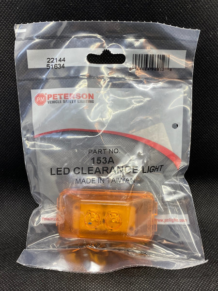 Clearance Light, Amber 2.5"X1.2" Rectangular- SPENCER TRAILER PARTS