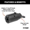 57240-7-Way RV Round to 4-Way Flat-Spencer Trailer Parts