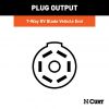 58150-7 Flat Pin Female Adapter Vehicle Side-Spencer Trailer Parts