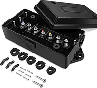 NILIGHT 7 Way Trailer Junction Box-Spencer Trailer Parts