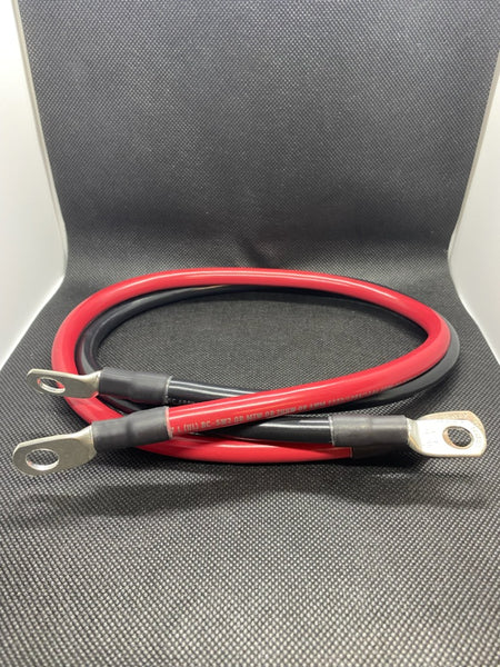 Spartan Power Battery Cable 2 Foot 4 Gauge AWG Wire Set-Spencer Trailer Parts