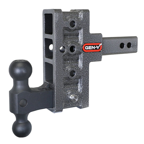 MEGA-DUTY 2'' Shank 5'' Offset Drop 2K TW 16K Hitch & GH-051 Versa-Ball-SPENCER TRAILER PARTS