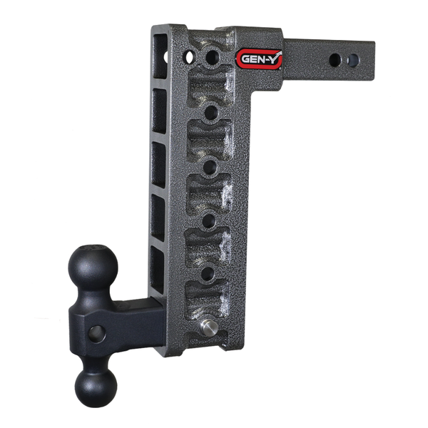 MEGA-DUTY 2'' Shank 12.5'' Drop 1.5K TW 10K Hitch & GH-031 Versa-Ball (Stabilizer Kit Recommended:GH-0100)-SPENCER TRAILER PARTS
