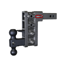 MEGA-DUTY 2'' Shank 7.5'' Drop 1.5K TW 10K Hitch & GH-031 Versa-Ball & GH-032 Pintle Lock-SPENCER TRAILER PARTS