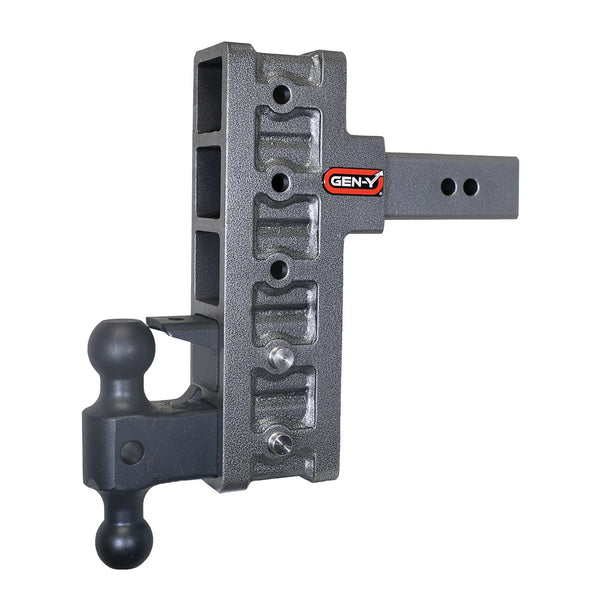 MEGA-DUTY 2.5'' Shank 9'' Offset Drop 3K TW 21K Hitch & GH-061 Versa-Ball & GH-062 Pintle Lock-SPENCER TRAILER PARTS