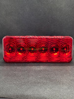 Light Red Lens LED 12V Wrap Around- SPENCER TRAILER PARTS